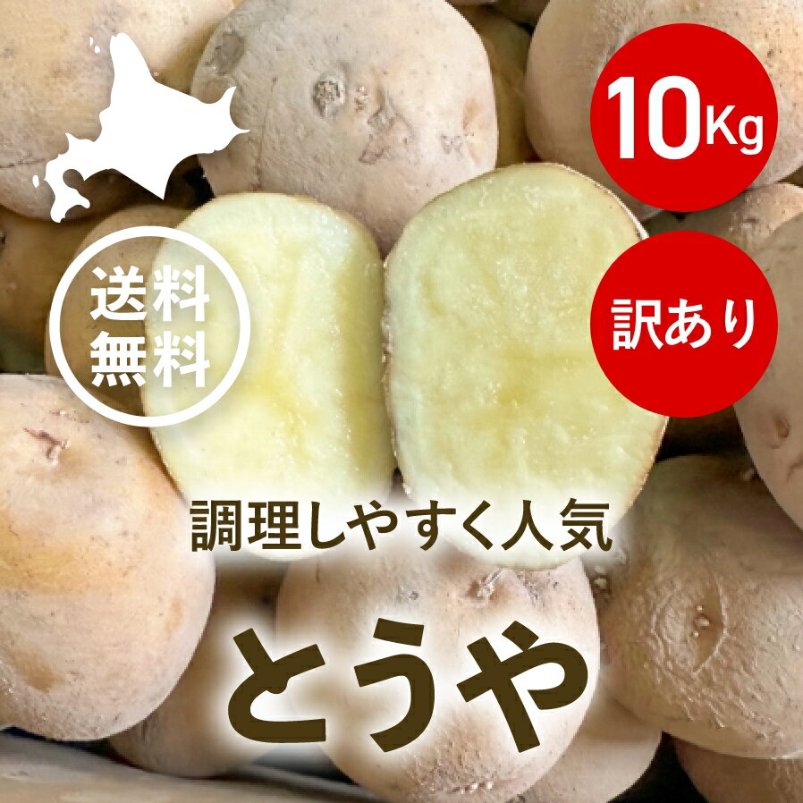 商品詳細 （内容量・規格等） 訳あり北海道産じゃがいも「とうや」（約10kg）（規格指定なし（規格外品）) ※2023年夏〜秋産※とうやの特徴である淡黄色で煮崩れしずらい肉質が人気の秘密です。【訳あり理由】規格指定なしのためサイズが小さめ、不揃い、キズ品など一切サイズ指定なし、またキズ品のため多少のロスができるものとなっております。中心部に空洞ができているものもありますので、変色した部分を取り除いてお召し上がりください。（お願い）評価欄などに「思っていたより小さい」などと記述される方がいらっしゃいますが、大きさや規格についてご心配な方はご遠慮ください。小さく、サイズにばらつきがあっても格安で思い切り楽しみたいという方にはきっとお得にご利用いただけると思います。【発送品についてのお知らせ】出荷前に低温貯蔵庫から出庫しての出荷となりますので、お客様のお手元に届いた時点で温度変化により商品が濡れている場合がございます。また、じゃがいもの芽がでやすく、お届け時点で出ていたりお届け後すぐに出たりする場合もございますので、調理時に取り除いてお召し上がりください。（取り除いていただければ品質上問題ございません） 発送方法 常温便発送※中四国九州沖縄離島地区は送料別となります お届け時期 営業日3日以内（時期により納期情報のとおり） 賞味期限／ 保存方法 冷蔵庫、もしくは風通しの良い冷暗所で保存してください。芽が出てしまいましたら、芽を取り除いてお召し上がりください 備考 2月〜7月の間のじゃがいもは、でんぷんの糖化で美味しくなっている反面、お届けした時点が芽がでていたり、若干しわっぽくなっている場合もございます。