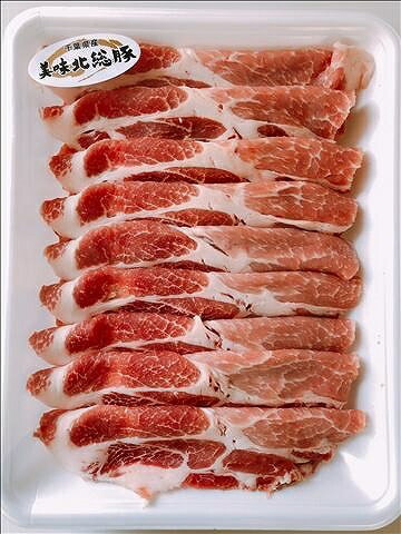 急速冷凍 千葉県産 美味北総豚 肩ローススライス 500g[fm](4)