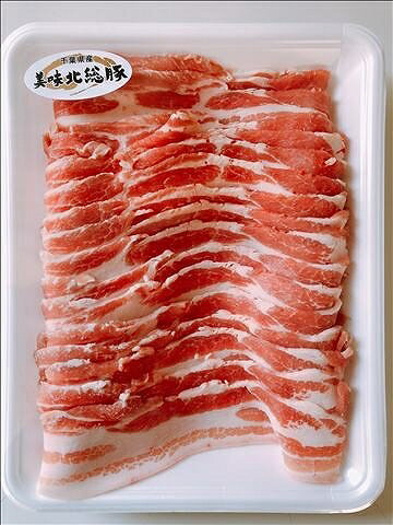 千葉県産 北総豚 バラスライス 400g 冷凍 真空 賞味期限90日