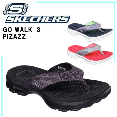 スケッチャーズ レディースビーチサンダル GO WALK コンフォートトングサンダル PIZAZZ SKECHERS 1...