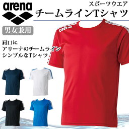 ネコポス アリーナ Tシャツ 半袖 男女兼用 チーム ARN6331 arena