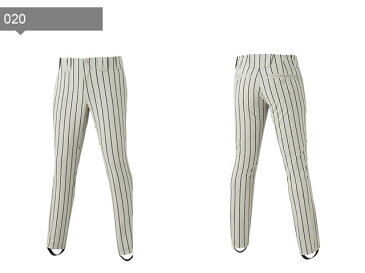 アシックス メンズ 野球 ユニフォーム パンツ ストライプゲームパンツ ストレート 高校野球ルール対応品 asics 2121A155