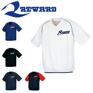 ネコポス レワード 野球 メンズ Vジャン トレーニングウェア シャツ 半袖 撥水性 透湿性 軽量 日本製 REWARD GW28