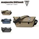 マジェスティックミル メンズ レディース メッセンジャーバッグ ショルダー 防水 ベルクロ ユニセックス majestic365mil MM0004