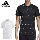 ☆【2000円ポッキリ】ネコポス アディダス グラフィック ポロシャツ 半袖 ボタン ポルカドット M ESSENTIALS EEC10 adidas