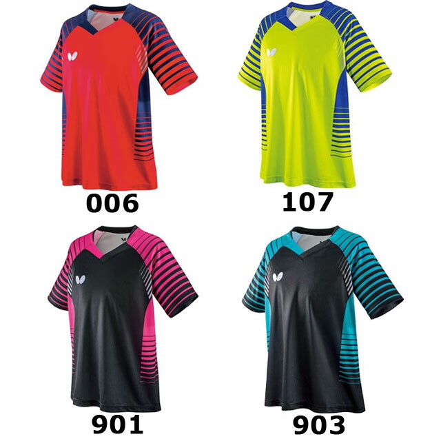 ネコポス バタフライ ゲームシャツ メンズ レディース ジュニア キッズ ユニセックス ユニフォーム ネオルドシャツ トップス ウエア 吸水速乾 伸縮 卓球 テーブルテニス ピンポン スポーツ トレーニング フィットネス アパレル 用具 用品 小物 140-2XO 45450 Butterfly通販格安セール情報　楽天　通販