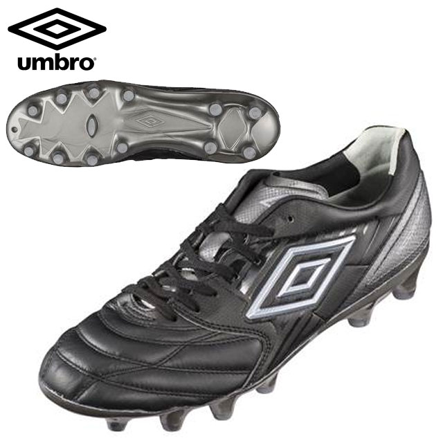 アンブロ サッカー スパイクシューズ メンズ アクセレイター プロ HG UU2NJA11BG umbro 人工芝対応 カンガルーレザー ハイスペックモデル かかとのフィット感とグリップ感向上 ブラック