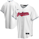 ☆ナイキ MLB クリーブランド・インディアンス オフィシャル レプリカジャージ ユニフォーム ホーム NIKE シャツ 野球 応援 観戦 ブランクタイプ ホワ...