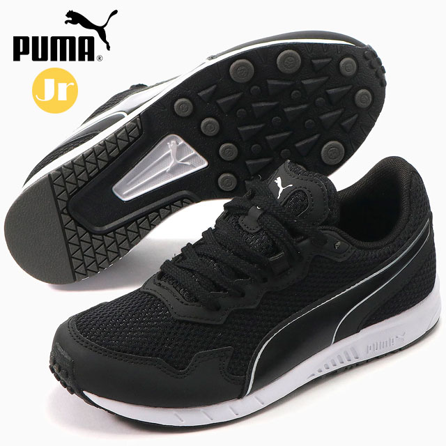 プーマ ランニングシューズ ジュニア キッズ プーマ スピードモンスター PL スニーカー PUMA 19536402 足元を快適に保つメッシュアッパー 優れた柔軟性 スポーツシューズ