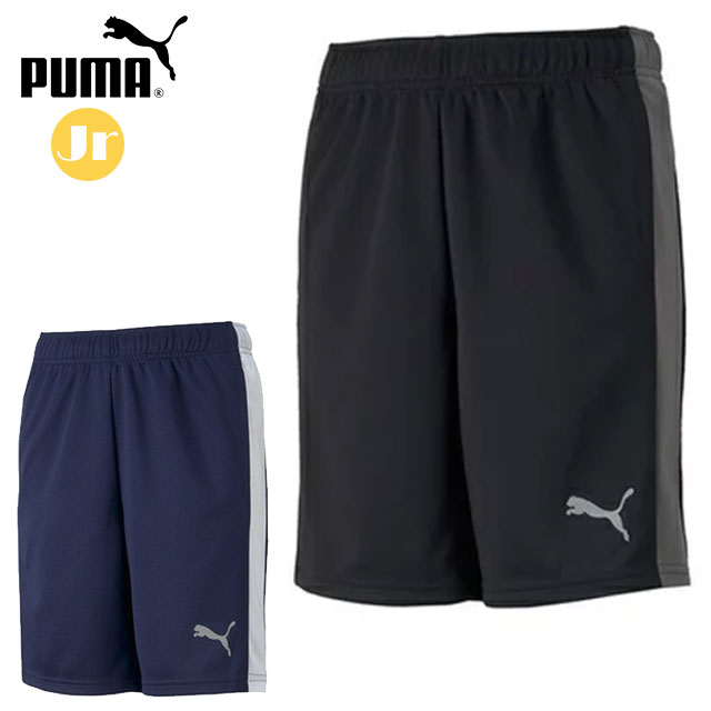 ネコポス プーマ トレーニングウエア ジュニア ACTIVE SPORTS ポリショーツ PUMA 588894 ハーフパンツ サイドにスポーティな切替 カジュアル スポーツウエア