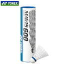 ヨネックス 注文ロット数10 シャトル バトミントン メイビス 600P (6個入り) 10本セット YONEX M600P ナイロン＋天然コルク ファースト ミドル スロー 日本製