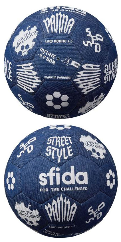 スフィーダ ストリートサッカーボール 4.5号球 SB21SS01 sfida デニム素材ネット通販 サッカー 用品 セール