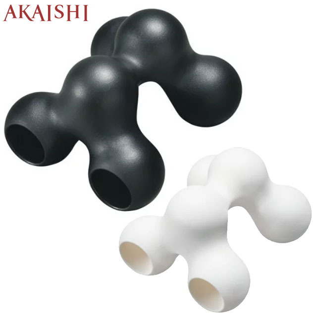 ◆◇アカイシ ケア用品 メンズ レディース ツボピロー AKAISHI HB095 マッサージ用品 6つの玉が全身ツボ押し リラックス 日用品 ブラック ホワイ...