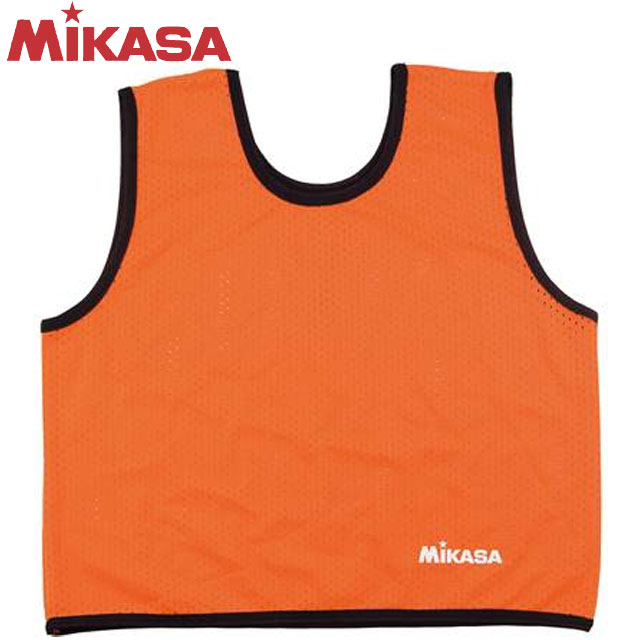 ネコポス ミカサ MIKASA ゲームジャケット キッズサイズ 蛍光オレンジ GJKO ビブス 子供用 スポーツ