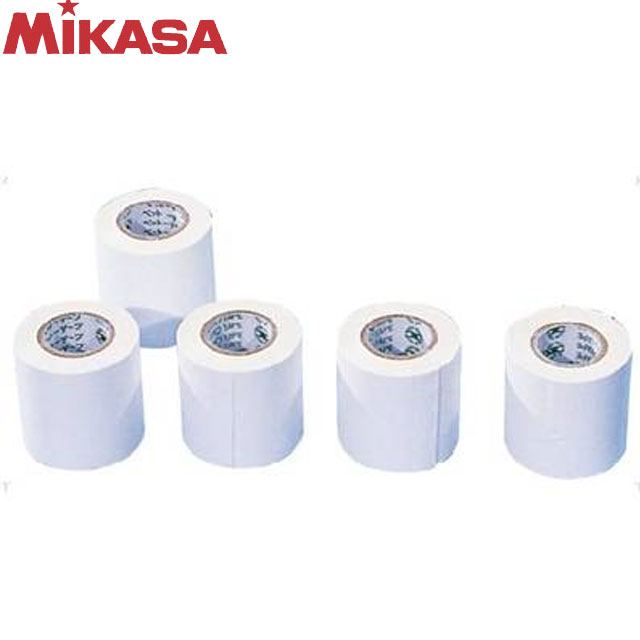ミカサ MIKASA グッズ LTP50 W ラインテープ 和紙 50mm幅 5巻入 学校体育器具
