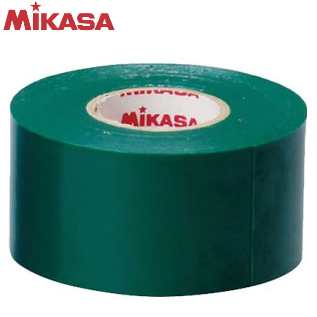 ミカサ MIKASA グッズ LTV4025G ラインテープ 緑 伸びるタイプ 4cm幅 5巻入 ビニール 学校体育器具