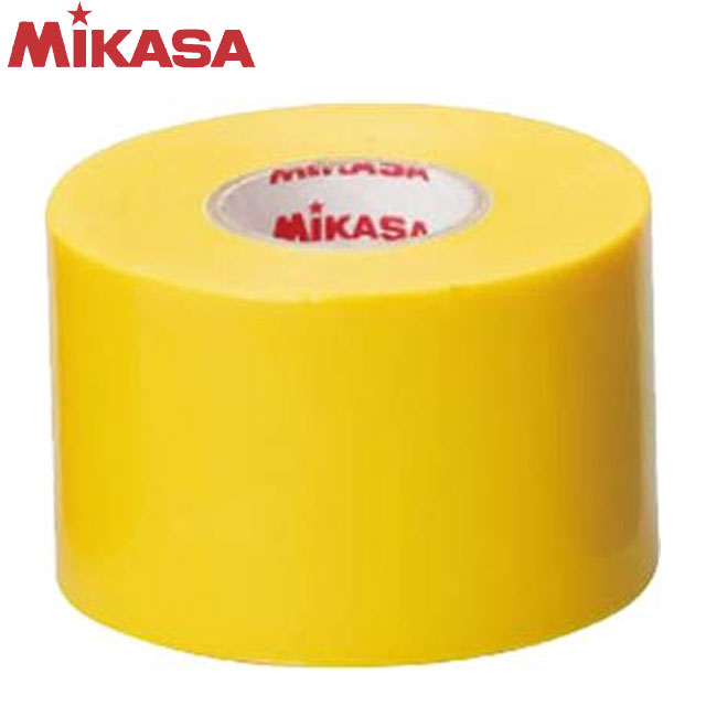 ミカサ MIKASA グッズ LTV5025Y ラインテープ 黄 伸びるタイプ 5cm幅 4巻入 ビニール 学校体育器具