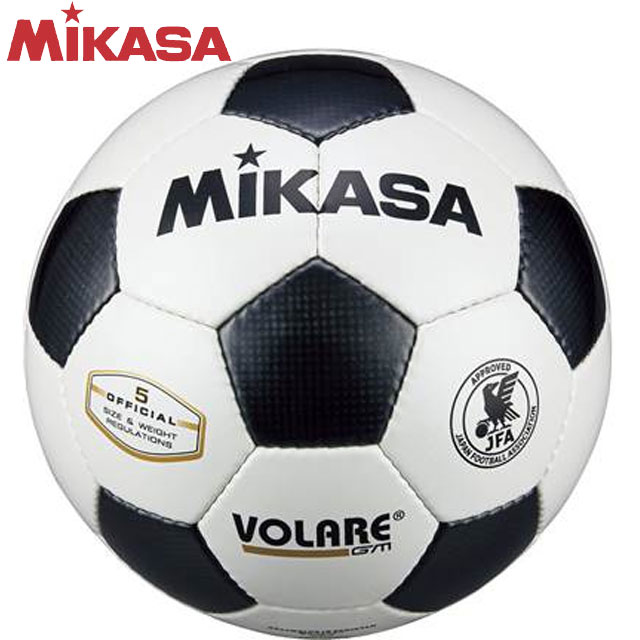 ミカサ MIKASA サッカーボール SVC5011-WBK サッカーボール 検定球5号 縫い 白黒 ボール5号 人工皮革 フットボール