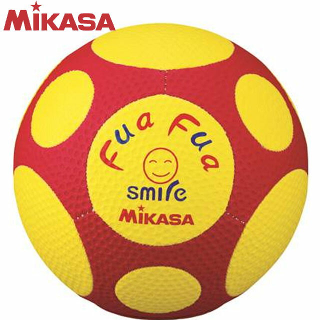 ミカサ MIKASA サッカーボール FFF4-YR ふぁふぁスマイルサッカー4号ディンプル 黄赤 やわらかく よく弾む 痛くない EVA 小学生用 フットボール