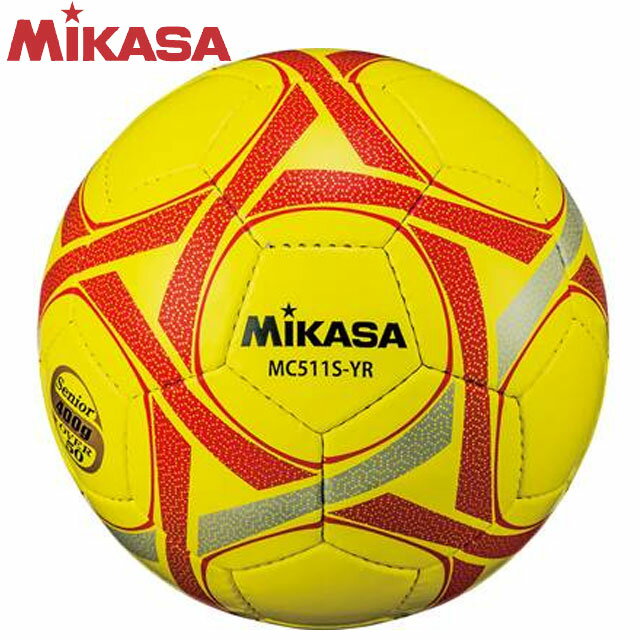 ミカサ MIKASA サッカーボール 5号球 シニア(50歳以上) 軽量 400g MC511SYR イエロー/レッド