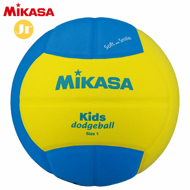 ミカサ MIKASA スマイルドッジボール1号球 150g SD10YBL イエロー/ブルー スマイルボール EVA素材 小学低学年用 子供 キッズ