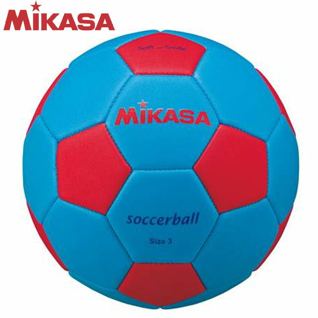ミカサ MIKASA サッカー STPEF3-SBLR スマイルサッカーボール3号 縫い スポンジ素材 初めてのボール遊び 運動用品 フットボールのサムネイル
