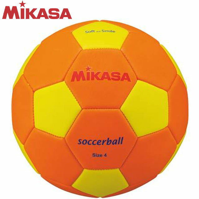 ミカサ MIKASA サッカー STPEF4-OY スマイルサッカーボール4号 縫い スポンジ素材 初めてのボール遊び 運動用品 ボールスポーツ フットボール