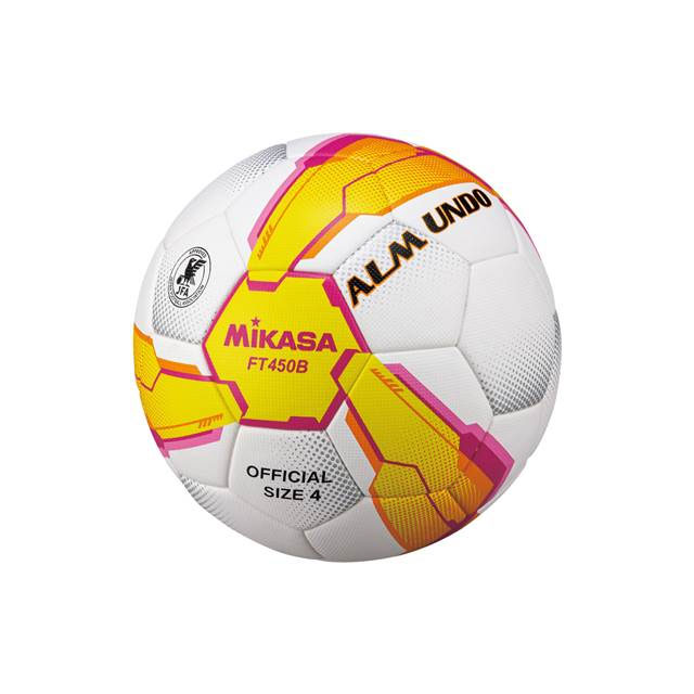 ミカサ MIKASA サッカー FT450B-YP サッカーボールALMUND 検定球4号 貼り 人工皮革 日本サッカー協会検定球 新モデル フットボール通販 サッカー 用品 セール