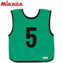 ネコポス ミカサ MIKASA マルチスポーツ ビブス GJJ2-G ゲームジャケット ジュニアサイズ 無地 グリーン グッズ