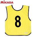 ネコポス ミカサ MIKASA マルチスポーツ ビブス GJJ2-KY ゲームジャケット ジュニアサイズ 無地 蛍光イエロー グッズ