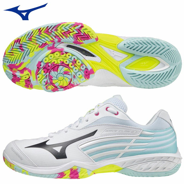 ミズノ バトミントンシューズ メンズ レディース ウエーブクロー2 FIT MIZUNO 71GA2 ...