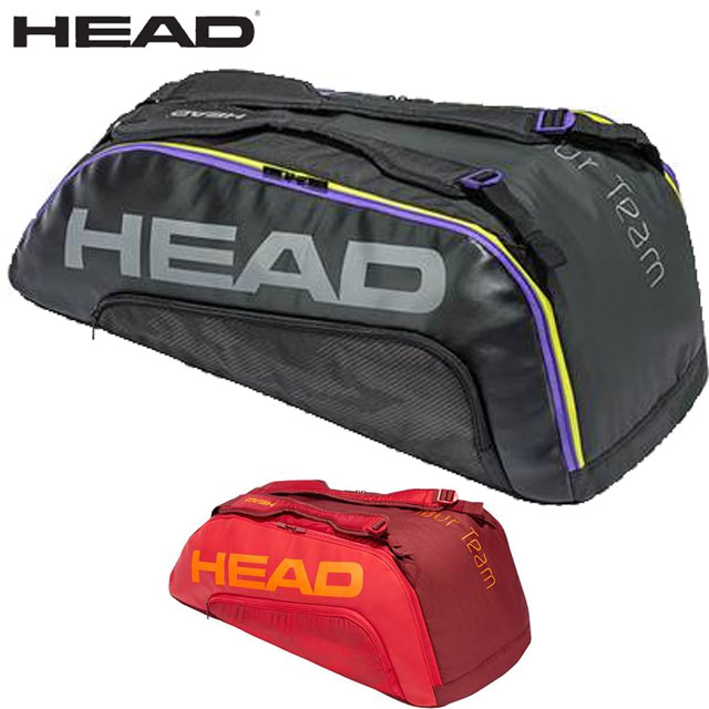 ヘッド HEAD ラケットバッグ TOUR TEAM 9R SUPERCOMBI テニスバッグ 2ウェイキャリーシステム シャープ 大容量 アクセサリー メンズ レディース ユニセックス Sports テニス 283171