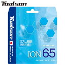 ネコポス トアルソン Toalson ガット ION 65 ブラック バドミントンストリング フィーリング コントロール ラケット雑品 用具 用品 一般 バドミ...