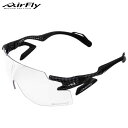 エアフライ スポーツアクセサリー メンズ レディース スポーツサングラス CST AF301C33BK AirFly カーボンスタイル 鼻パッドがない 大型の調...