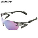 エアフライ スポーツアクセサリー メンズ レディース スポーツサングラス ASH AF301C34 AirFly クリアアッシュ 鼻パッドがない 一眼レンズタイ...