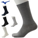 (☆)20 ネコポス ミズノ 靴下 メンズ フィットウェルソックス レギュラー丈 MIZUNO 52JX1005 25~27cm 均等着厚でサポート ズレ落ちにくい 日本製