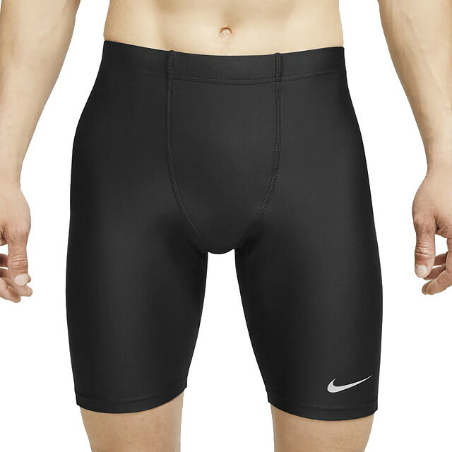 ☆ネコポス ナイキ ランニングショート タイツ 1/2レングス スパッツ ストレッチ マラソン トレーニング CJ7852 010 ブラック あす楽対応可