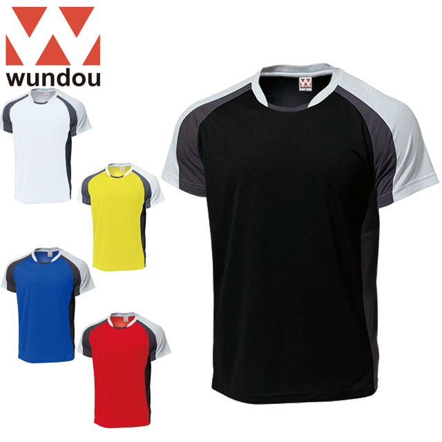 ネコポス ウンドウ WUNDOU Tシャツ バドミントンシャツ ジュニア キッズ ショートスリーブ 半袖 トップス ウエア アパレル 服 ベーシック ラグランタ...