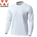 ウンドウ WUNDOU ロングTシャツ スクール長袖Tシャツ ホワイト メンズ レディース ユニセックス ロングスリーブ 長袖 ロンT トップス ウエア アパレ...