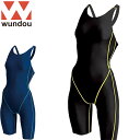 ウンドウ WUNDOU 水着 ウィメンズスイムスーツ レディース スイムウェア インナー ウエア ベーシック フィット 配色ライン スポーツウェア フィットネス...