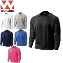 ウンドウ WUNDOU クルーネック ドライスウェットラグランシャツ メンズ レディース ユニセックス 4XL トレーナー ロングスリーブ 長袖 トップス ウエ...