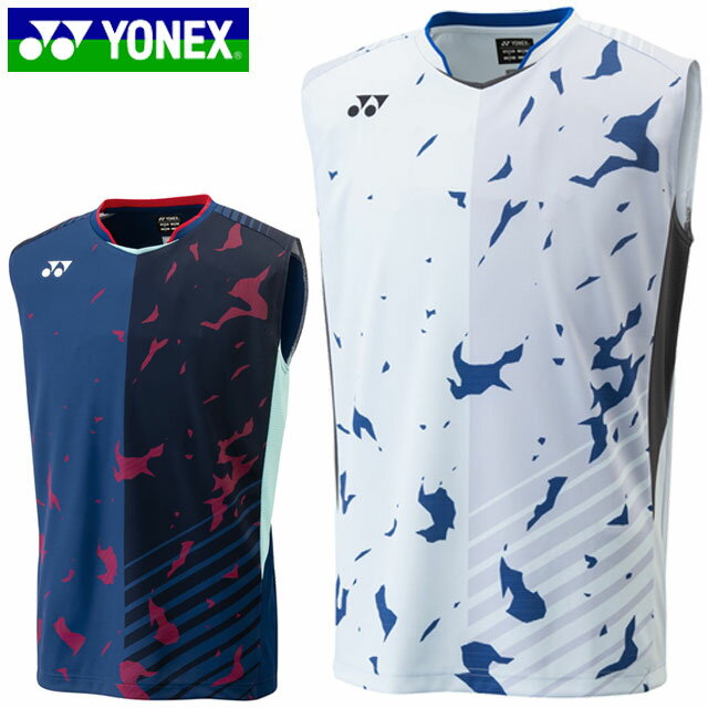 ネコポス ヨネックス YONEX ノースリーブシャツ メンズゲームシャツ ノースリーブ 袖無し トップス ウエア アパレル 服 ベリークールドライ UVカット 吸汗速乾 制電 再生ポリエステル メンズ テニス 10479