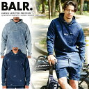 ☆ボーラー 日本限定 BALR. スウェット パーカー デニム生地 インディゴ ブルー Q-SERIES STRAIGHT CLASSIC HOODIE JOG...