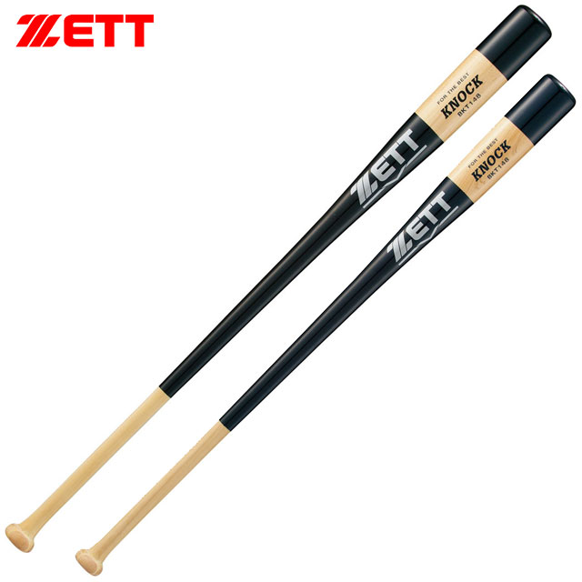 ゼット 野球 硬式 軟式 トレーニング 木製 ノックバット ブラック ネイビー ANDROID ZETT BKT148 93cm 握りやすく力が入りやすいタイプ 朴+メイプル4面張り