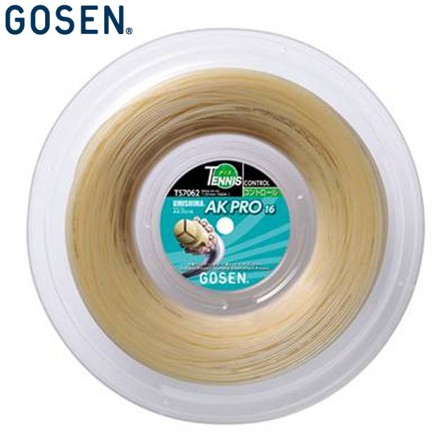 ゴーセン GOSEN 硬式ガット スーパーテックAKプロ16 ロール ナチュラル 用品 用具 器具 アイテム グッズ アクセサリー テニス ラケットスポーツ TS7062NA