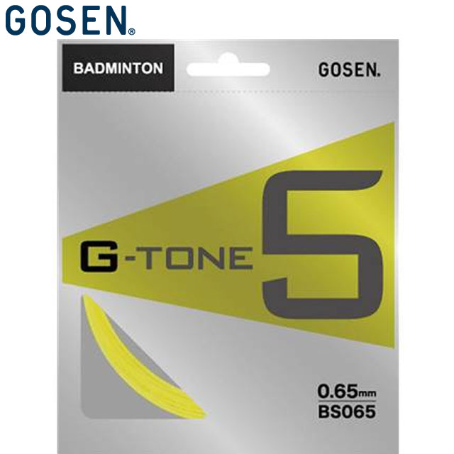 ネコポス ゴーセン GOSEN ガット G-TONE 5 フラッシュイエロー 用品 用具 器具 アイテム グッズ アクセサリー バドミントン ラケットスポーツ BS065FY