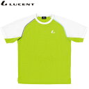 ネコポス ルーセント テニス メンズ レディース ゲームシャツ 襟なし ライム XLH3025 半袖 吸汗速乾 Tシャツ ユニセックス 男女兼用 LUCENT