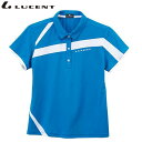 ネコポス ルーセント LUCENT ポロシャツ Ladies ゲームシャツ ブルー ショートスリーブ 半袖 トップス ウエア アパレル 服 UVカット 吸汗速乾...
