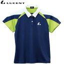 ネコポス ルーセント LUCENT ポロシャツ Ladies ゲームシャツ ネイビー ショートスリーブ 半袖 トップス ウエア アパレル 服 UVカット 吸汗速...