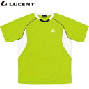 ネコポス ルーセント テニス メンズ レディース ゲームシャツ 襟なし ライム XLH3035 半袖 吸汗速乾 Tシャツ ユニセックス 男女兼用 LUCENT